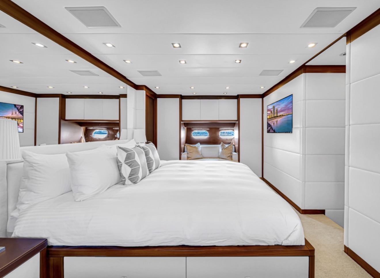 Master stateroom cabin luxury yacht